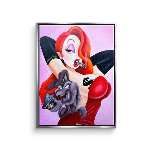Bild von Leinwandbild Jessica Rabbit im Comic-Stil von DOTCOMCANVAS®