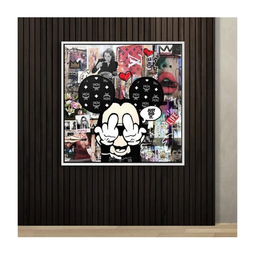 Bild von Micky Maus Leinwandbild im Pop Art Stil von DOTCOMCANVAS®