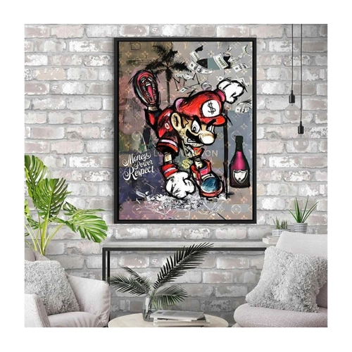 Bild von DOTCOMCANVAS® Leinwandbild Money, Power, Respect im Comic-Stil