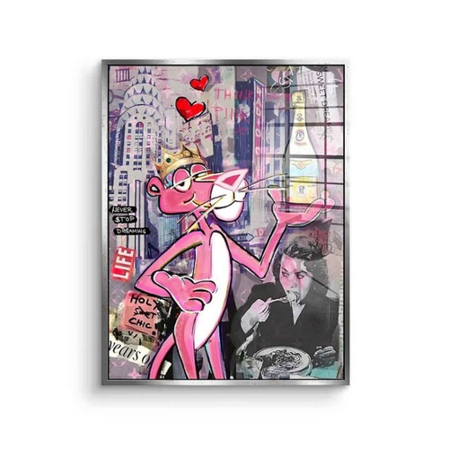 Bild von DOTCOMCANVAS® Acrylglasbild Pink Panther Cristal