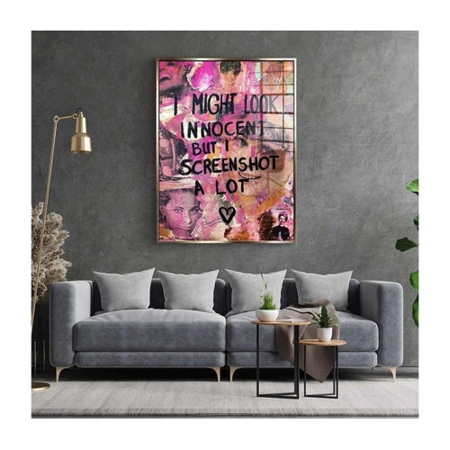 Bild von Innocent but screenshot a lot – Pop Art Acrylglasbild