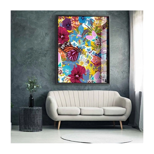 Bild von DOTCOMCANVAS® Acrylglasbild Butterfly Spree – Farbige Wanddekoration