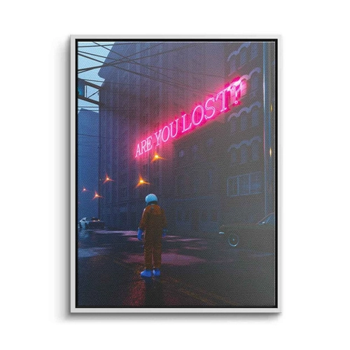 Bild von DOTCOMCANVAS® Premium Leinwandbild – Are You Lost