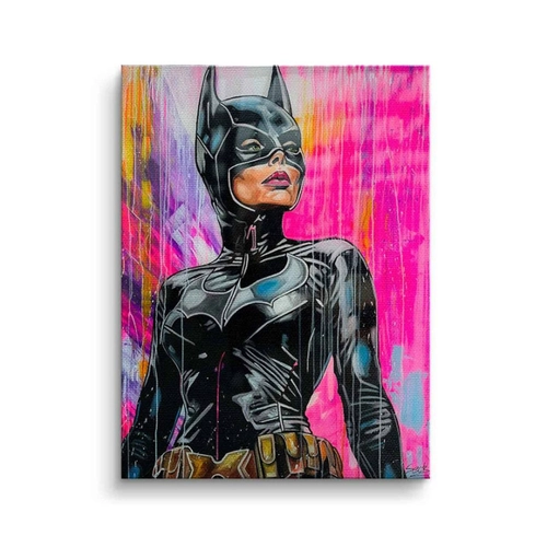 Bild von Wunderschönes Leinwandbild von DOTCOMCANVAS® mit Catwoman Motiv