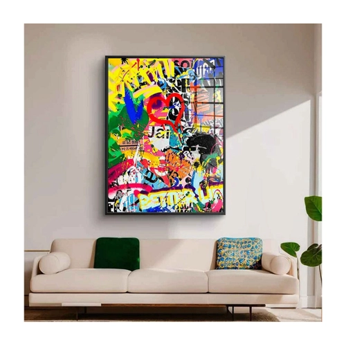 Bild von DOTCOMCANVAS® Premium Acrylglasbild - POP GRAFFITI