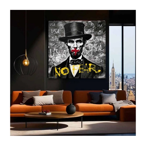 Bild von DOTCOMCANVAS® Leinwandbild No Fear – Abraham Lincoln Portrait