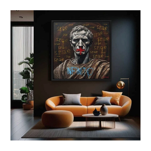Bild von DOTCOMCANVAS® Leinwandbild Infinito – Julius Cäsar Portrait Wandbild