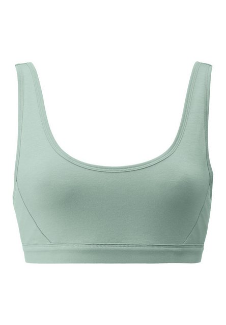 Bild von hessnatur Damen Bustier PURE BALANCE aus Bio-Baumwolle und Tencel™ Modal - grün - Größe 42