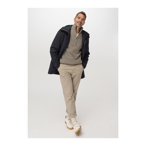 Bild von hessnatur Herren Nature Shell Parka mit Schurwoll-Hanf-Wattierung - blau - Größe 56