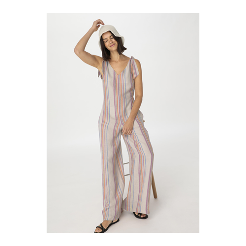 Bild von Hessnatur Damen Jumpsuit Relaxed aus Leinen - beige - Größe 38