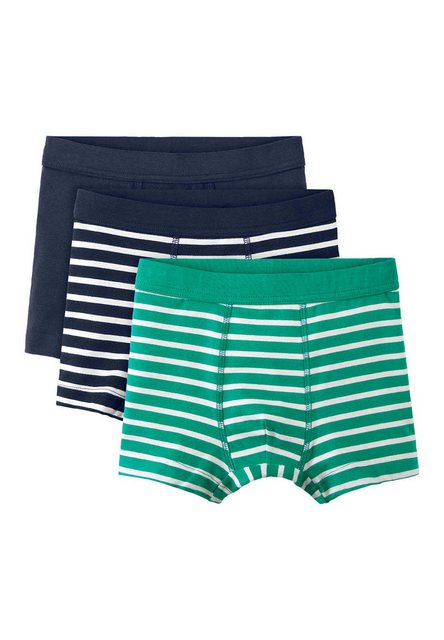 Bild von hessnatur Kinder  Jungen Pants Regular Cut 3er-Pack aus Bio-Baumwolle - blau - Größe 134/140