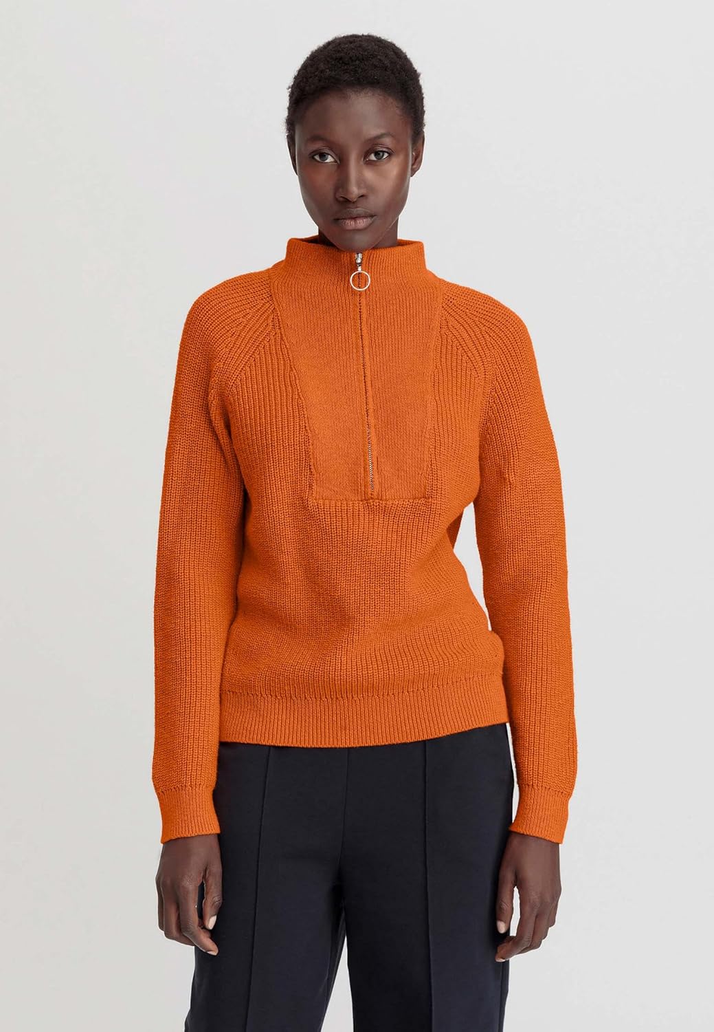 Bild von hessnatur Stricktroyer Damen Slub Relaxed aus Reiner Bio-Baumwolle | nachhaltig und fair hergestellt (Fair Wear Foundation)