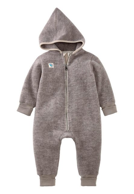 Bild von hessnatur Baby Wollfleece Overall Regular aus Bio-Merinowolle - grau - Größe 62/68