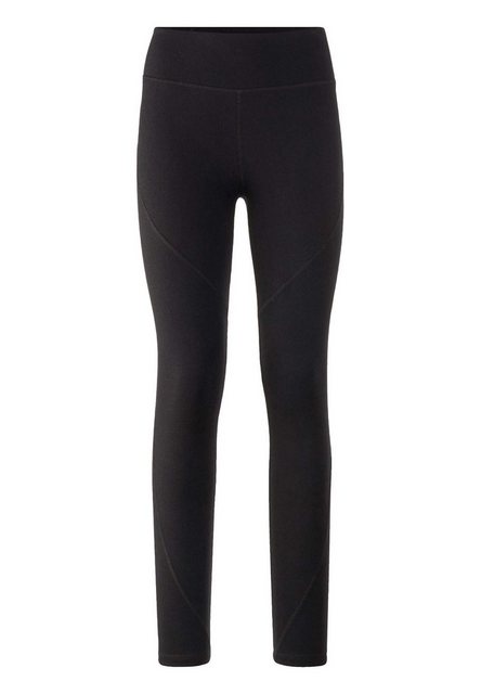 Bild von hessnatur Loungewear Leggings Fitted Medium Cut ACTIVE FUNCTIONAL aus Bio-Merinowolle mit Bio-Baumwolle - schwarz - Größe 40