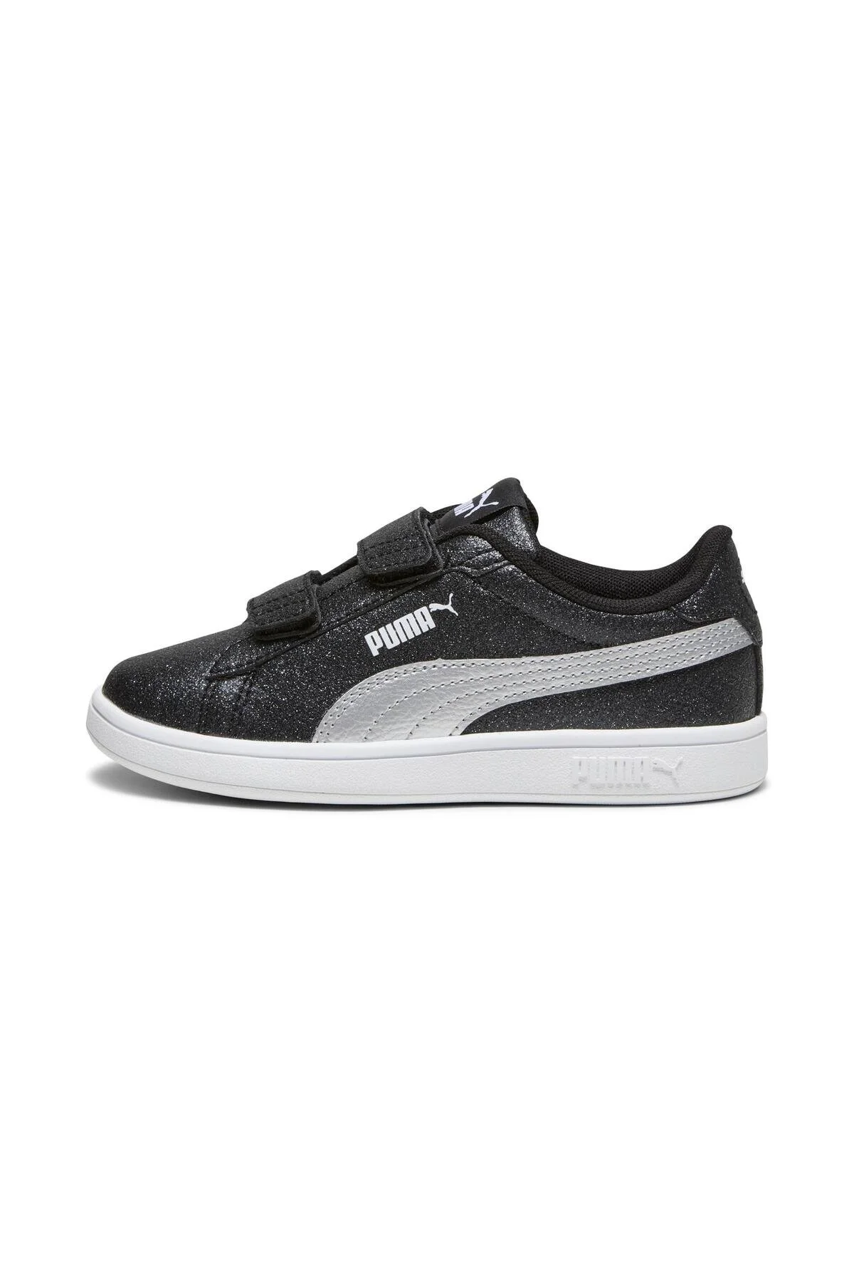 Bild von PUMA Smash 3.0 Glitz Glam V PS Sneaker, Black Silver White, 21 EU