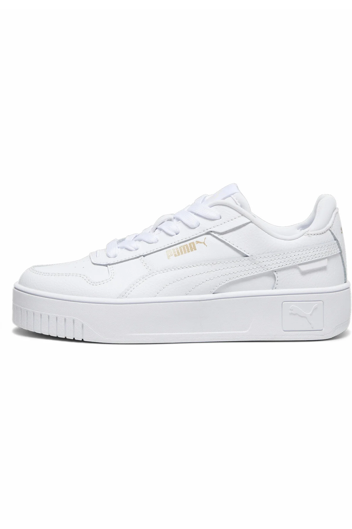 Bild von PUMA Carina Street Sneaker Mädchen 01 - PUMA white/PUMA white/PUMA gold 38.5