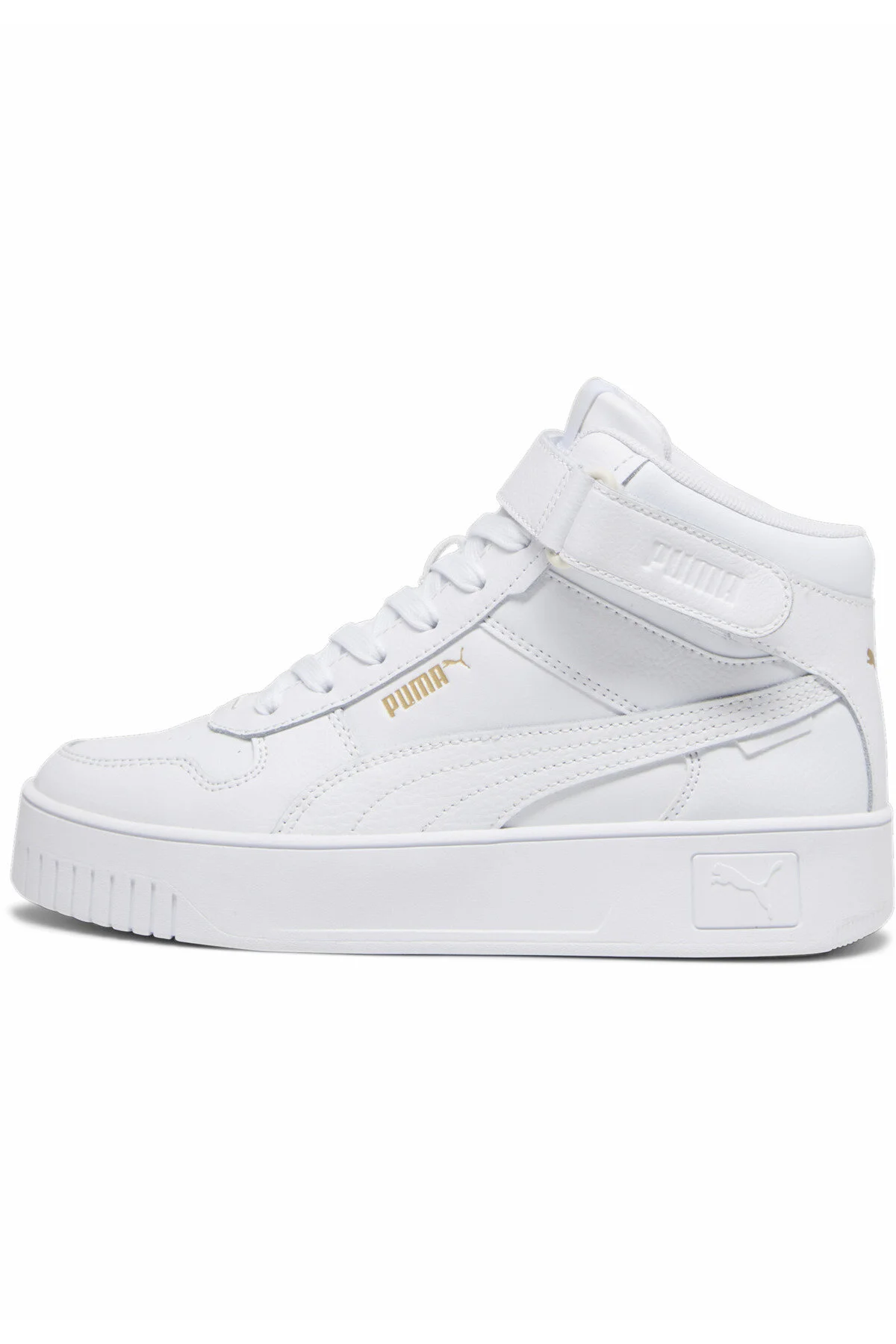 Bild von PUMA Carina Street Mid-Top Plateau Sneaker Damen 01 - PUMA white/PUMA white/PUMA gold 42