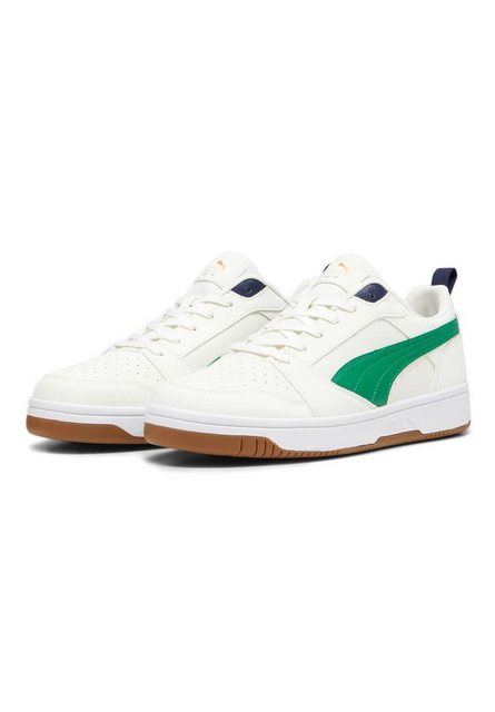 Bild von PUMA Rebound v6 Low 75 Years Sneaker 02 - warm white/archive green/puma navy/gold/pristine 43