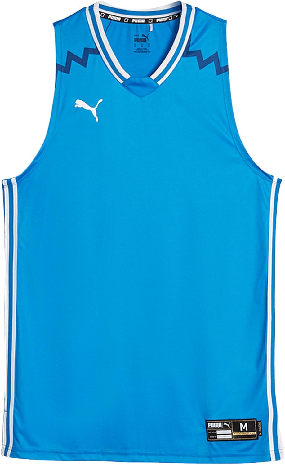 Bild von PUMA Hoops Team Game Basketballtrikot Jungen 07 - electric blue lemonade 140