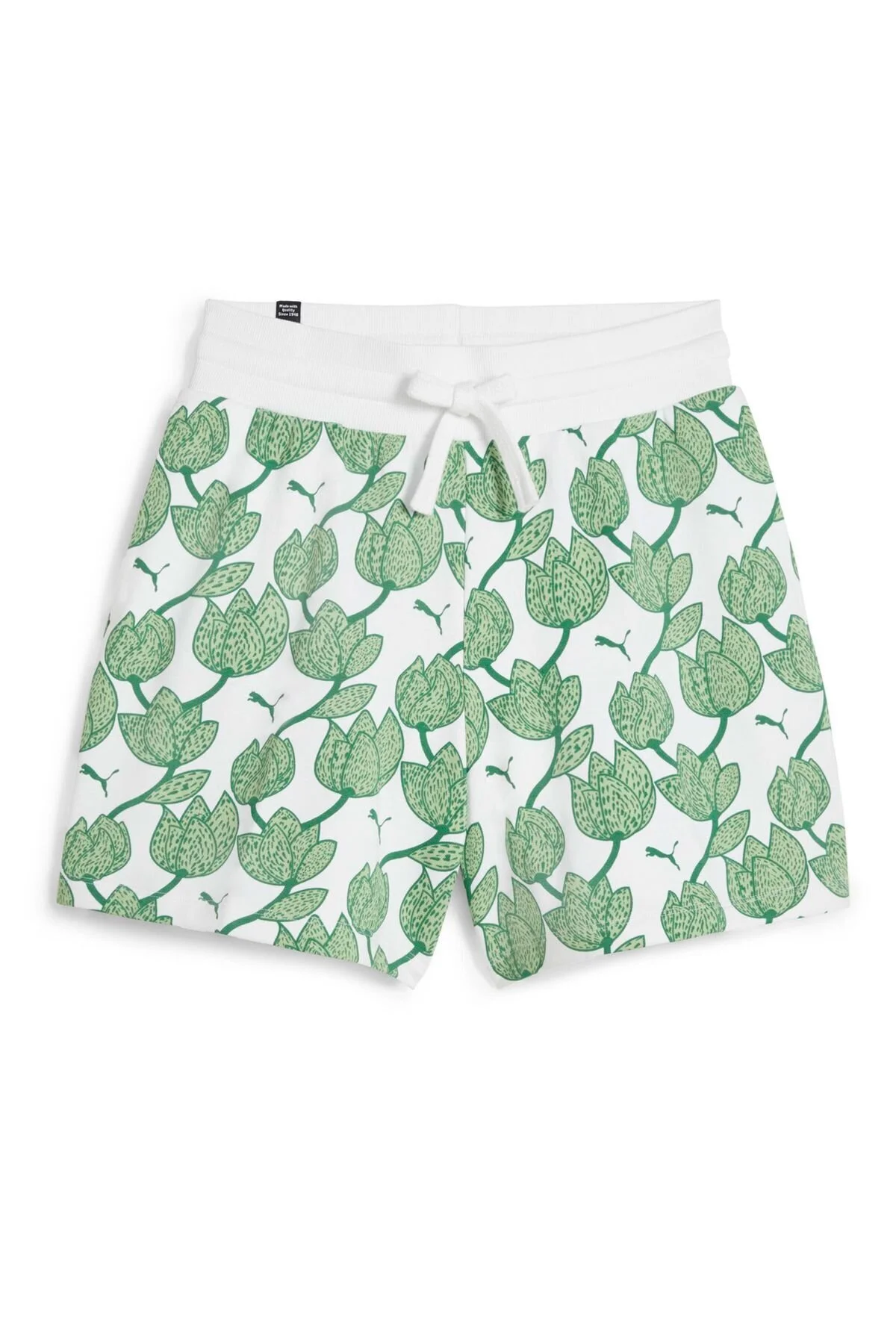 Bild von PUMA ESS+ Blossom 5" AOP Shorts TR, Unisex-Erwachsene Gestrickte Shorts, Archive Green, 679352