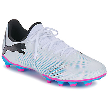 Bild von PUMA Herren Future 7 Play FG/AG Soccer Shoe, White Black-Poison Pink, 45 EU