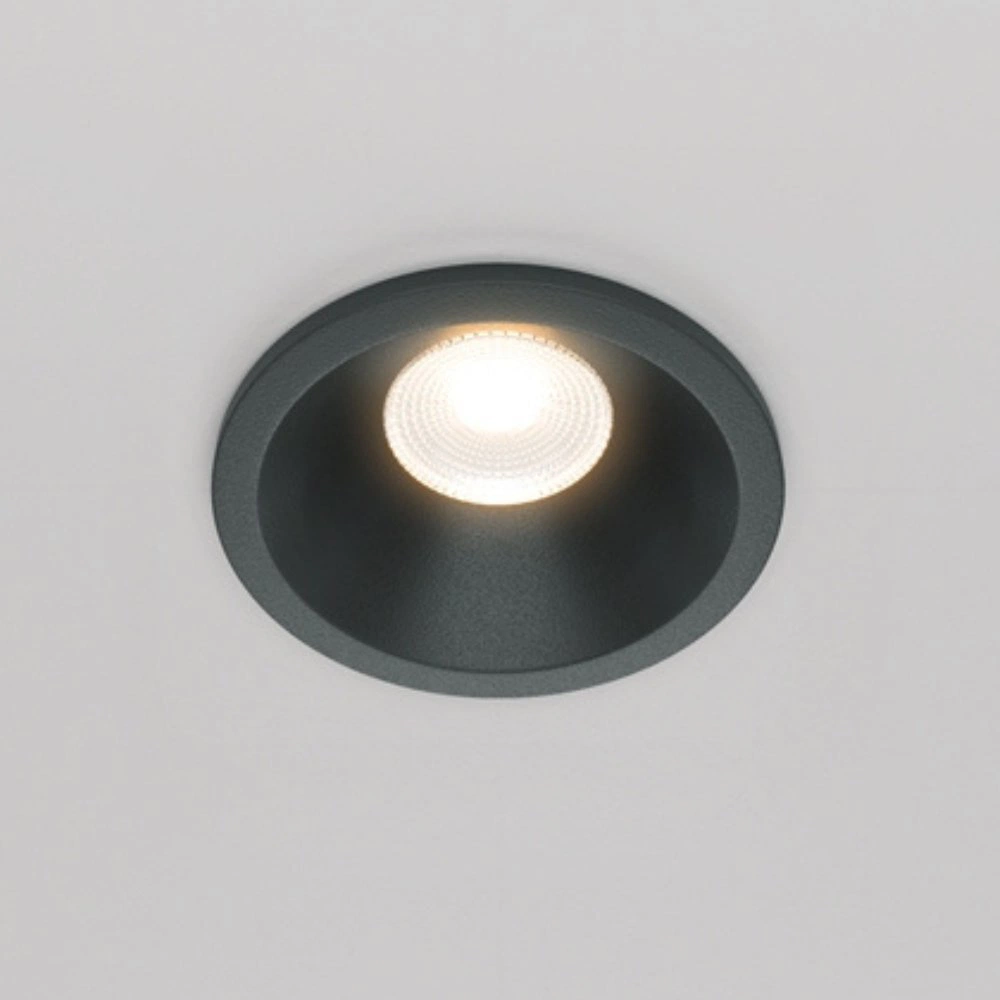 Bild von Maytoni, Wandleuchte + Deckenleuchte, Zoom LED Downlight, Einbauleuchte 6W dimmbar Schwarz IP65 90Ra Ø6mm Warmweiss (370 lm)