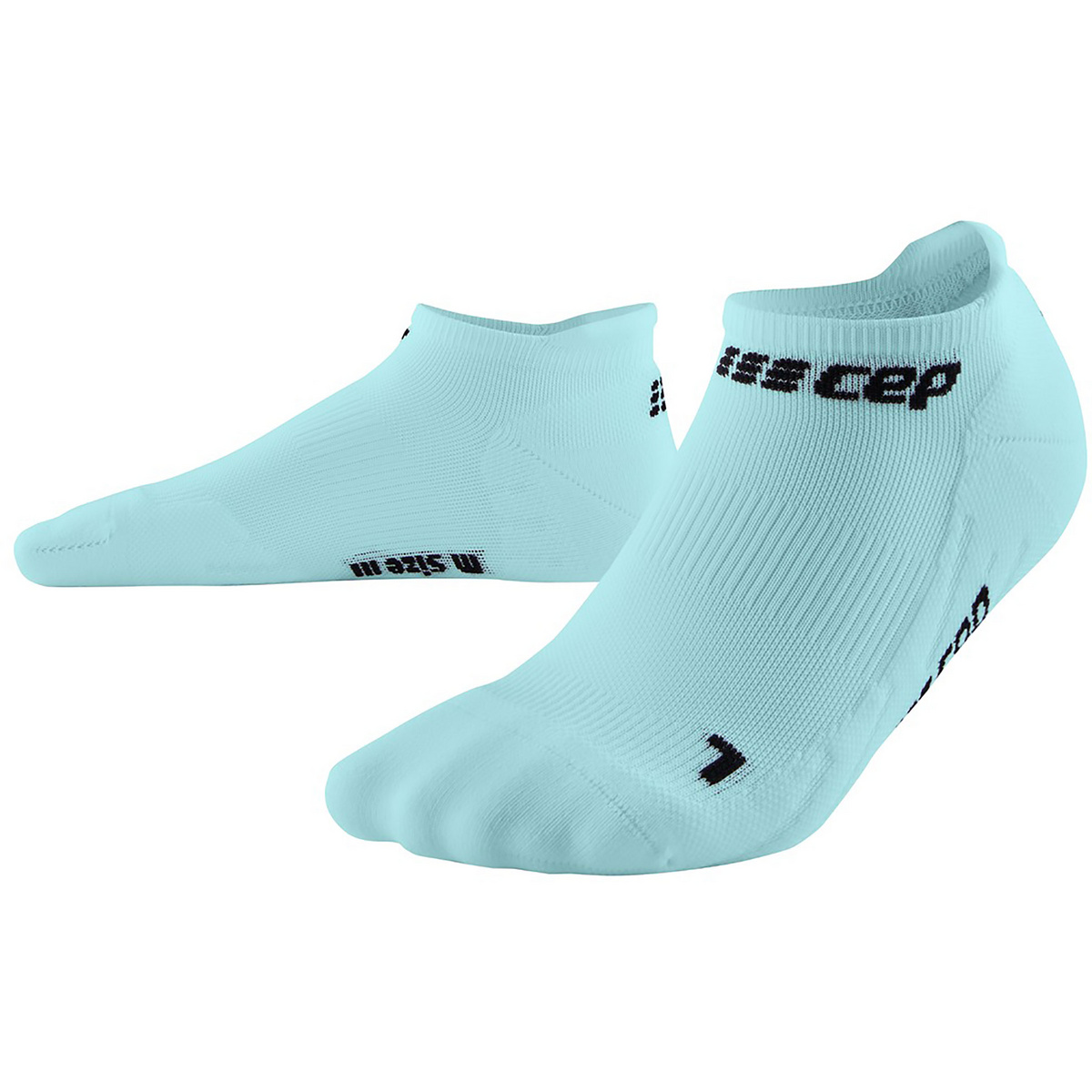 Bild von CEP - THE RUN COMPRESSION SOCKS NO SHOW für Damen | Extra Kurze Laufsocken mit Kompression in hellblau | Regenerierende Kompressionssocken für Frauen | Gr. II | S