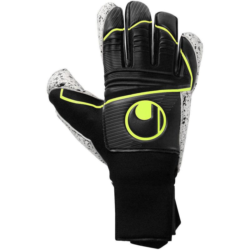 Bild von uhlsport Supergrip+ Flex Frame Carbon Torwarthandschuhe mit Fingerschutz schwarz/fluo gelb 11