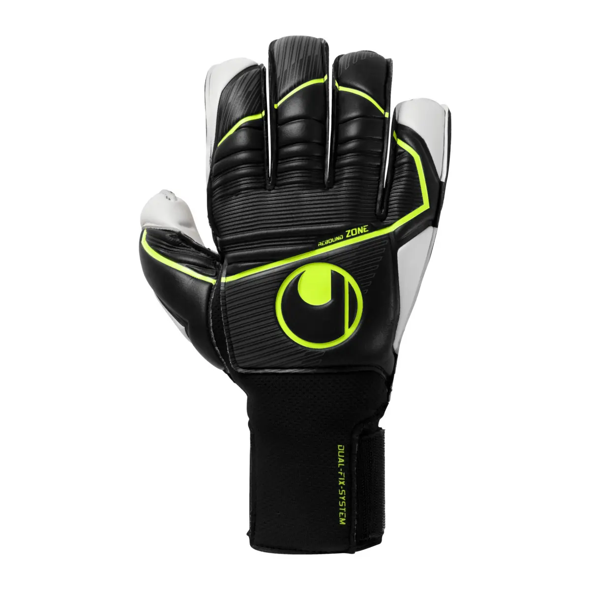 Bild von uhlsport Absolutgrip Flex Frame Carbon Torwarthandschuhe mit Fingerschutz fluo gelb/schwarz 8