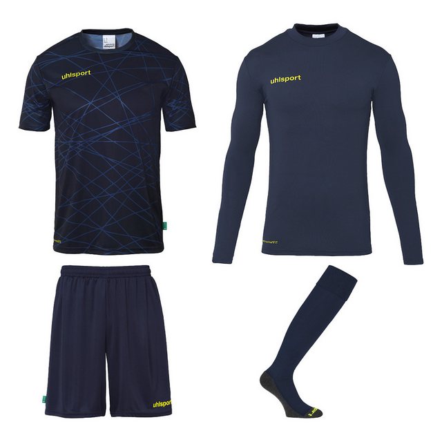 Bild von Prediction Torwart Set Torwart Torhüter Fußball-Set aus Shirts, Shorts, Baselayer und Fußballsocken/Stutzen, komplette Torhüterbekleidung/Set für Erwachsene und Jugendliche