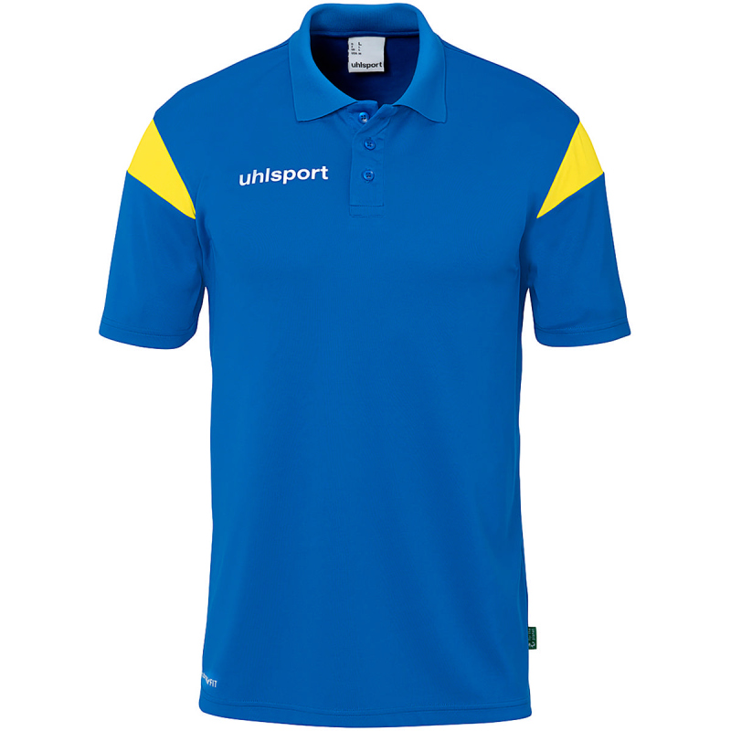Bild von uhlsport Squad 27 Poloshirt Herren azurblau/limonengelb S