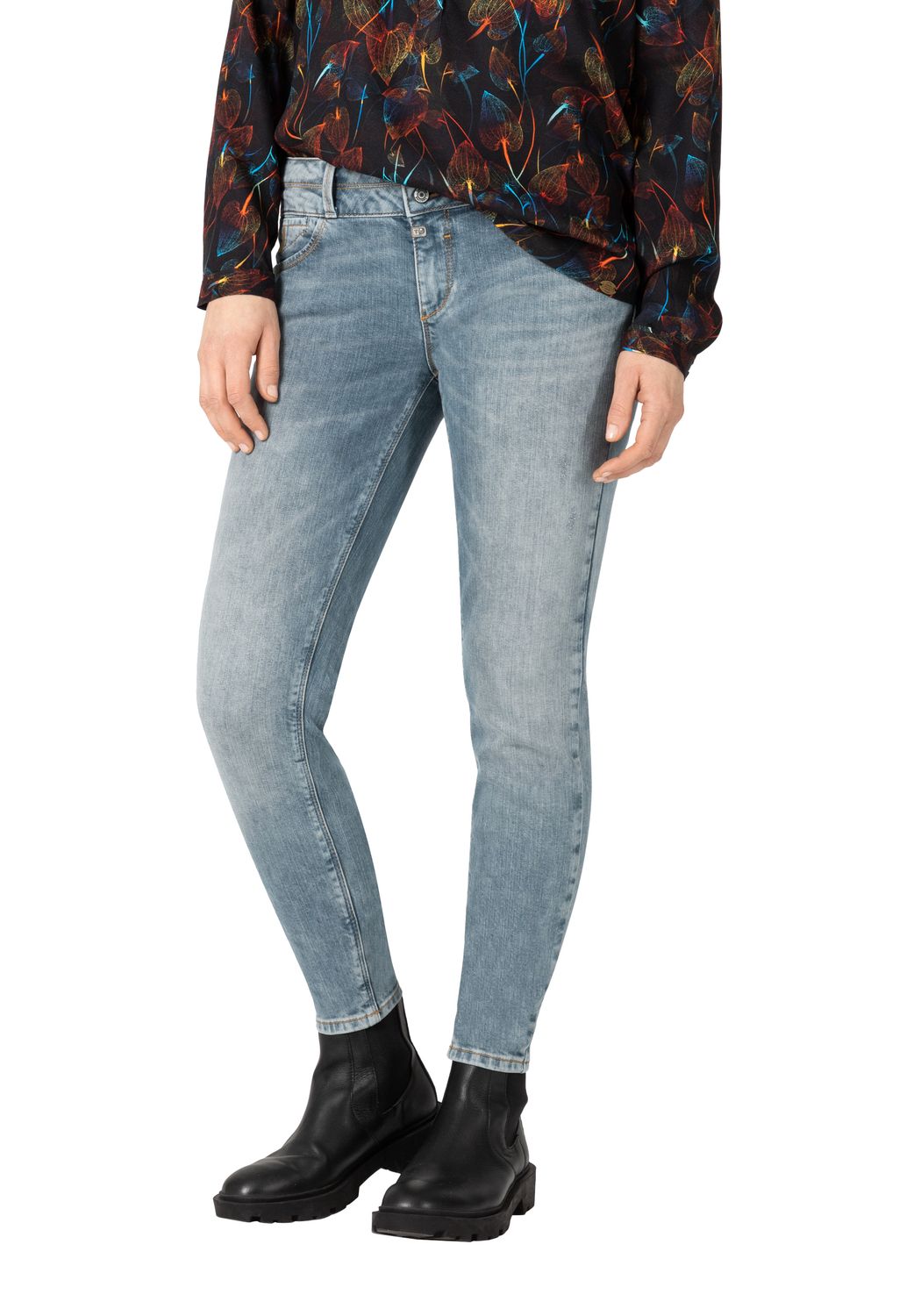 Bild von TIMEZONE Damen Jeans SLIM ENAYTZ - Slim Fit - Blau - Mineral Grey Wash