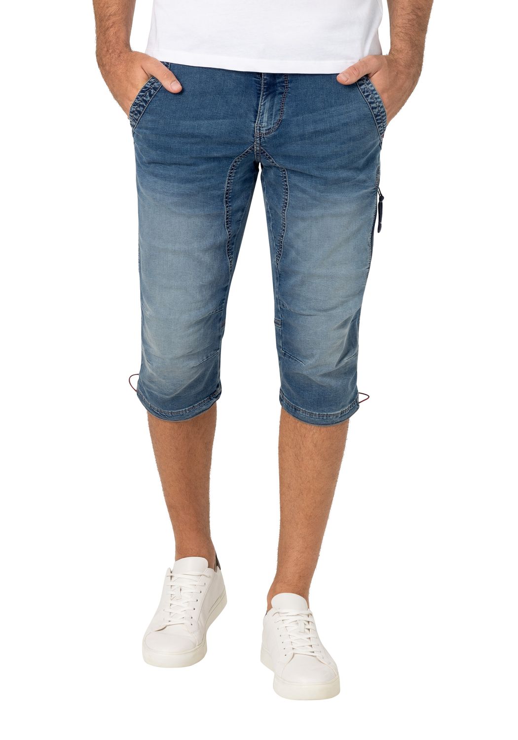 Bild von TIMEZONE Herren Jeans Bermuda Shorts Regular ConnorTZ - Regular Fit - Blau - Classic Blue Wash