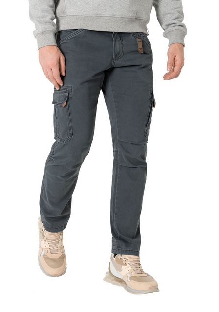 Bild von TIMEZONE Cargohose Cargohose Regular Fit Taschen Baumwolle Reißverschluss 8022 in Anthrazit