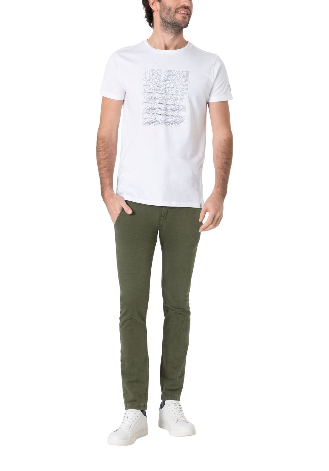 Bild von TIMEZONE Herren Chino Hose SLIM JANNOTZ - Slim Fit - Braun Grau Grün