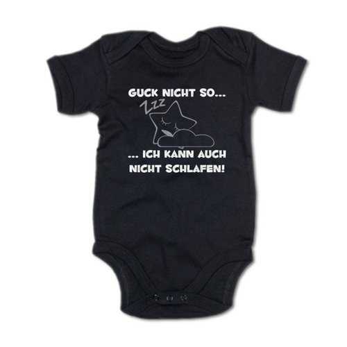 Bild von G-graphics Kurzarmbody Guck nicht so... ich kann auch nicht schlafen!