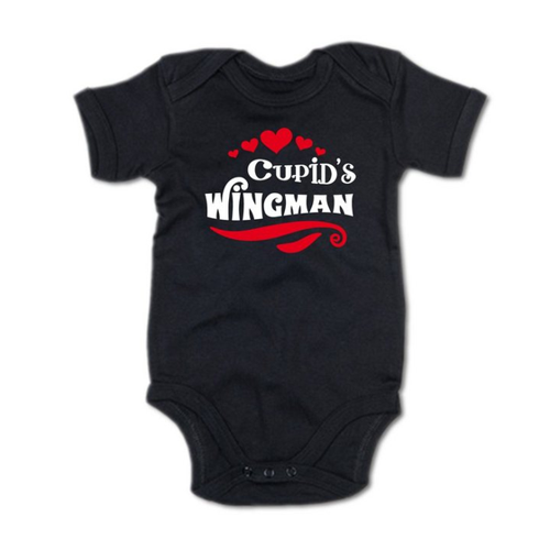 Bild von G-graphics Kurzarmbody Cupid´s Wingman – Ein idealer Baby Body für den Valentinstag