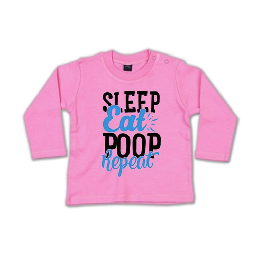 Bild von G-graphics Longsleeve Sleep, eat, poop, repeat Baby Sweater
