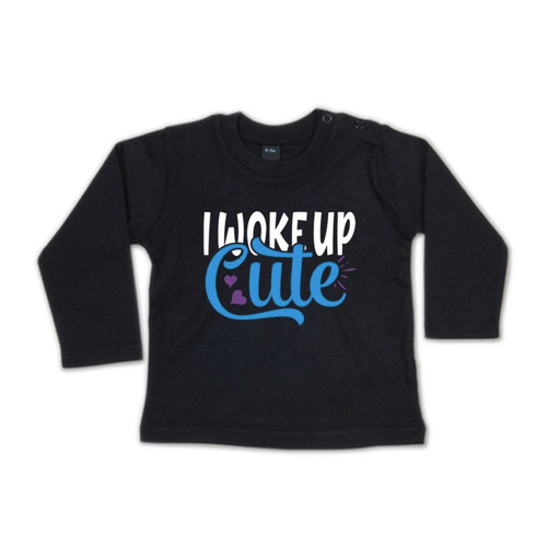 Bild von G-graphics Longsleeve I woke up cute Baby Sweater