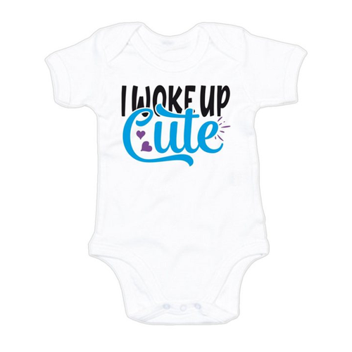 Bild von G-graphics Kurzarmbody I woke up cute - Der perfekte Baby Body mit Weihnachtsmotiv