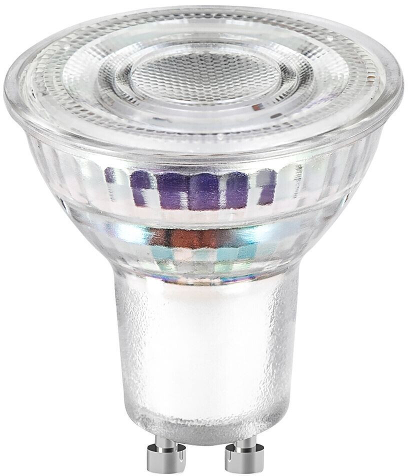 Bild von Osram Energy Class LED-Reflektor-Lampe PAR16 mit 2.5 W, 450 lm, warmweiß (2700 K) aus klarem bleifreiem Glas mit GU10 Sockel in der Energieeffizienzklasse A, 50 mm Durchmesser, IP20.