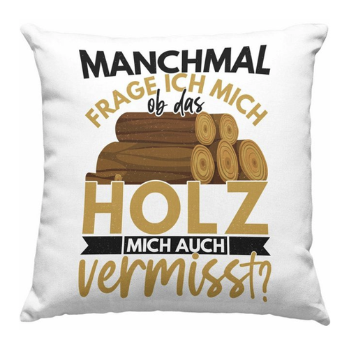 Bild von Trendation Dekokissen – Lustiges Geschenk für Holzarbeiter
