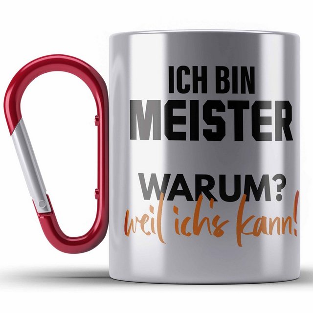 Bild von Trendation Thermotasse Meister Prüfung Bestanden Geschenk Meisterprüfung Edelstahl Tasse Mann