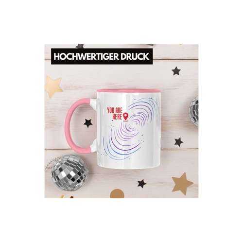 Bild von Trendation Tasse Lustige Galaxie-Tasse Spruch "You Are Here"