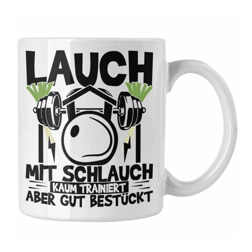 Bild von Trendation Tasse Lauch Mit Schlauch - Ein humorvolles Geschenk für Fitnessliebhaber