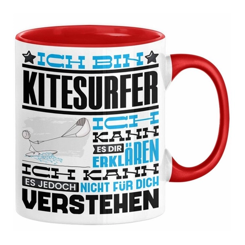 Bild von Trendation Tasse Kitesurfer – Geschenkidee für Kitesurfer