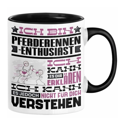 Bild von Trendation Tasse Pferderennen-Enthusiast