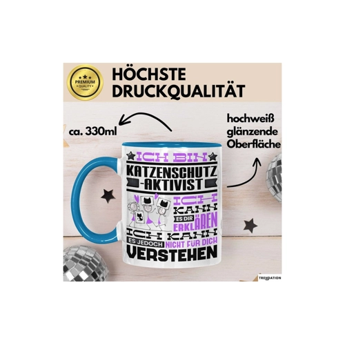 Bild von Trendation Tasse Katzenschutzaktivist - Geschenkidee für Katzenliebhaber