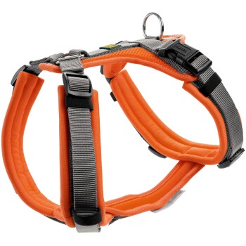 Bild von Hunter Tierbedarf Hunde-Geschirr Geschirr Maldon Up orange/grau