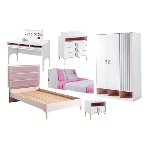 Bild von Villa Möbel Jugendzimmer-Set ROSA – Ein Prinzessinnenparadies für Ihre Kleine